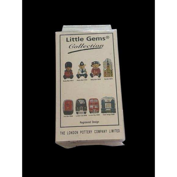 London Pottery Busby Bear Tea Bag Tidy Harrods Dept Store London 55010 NIB - Picture 2 of 4